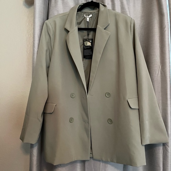 Women's Olive Green Blazer - Picture 1 of 2